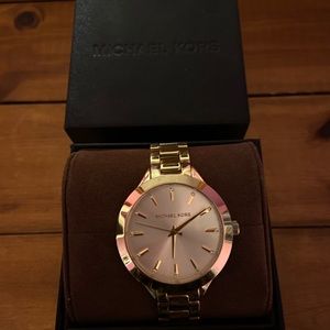 gold Michale Kors watch